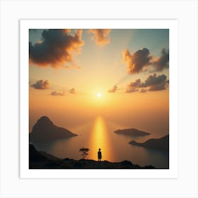 Sunset Stock Videos & Royalty-Free Footage Art Print