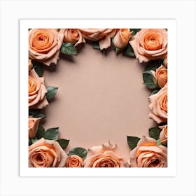 Frame Of Roses 8 Art Print