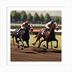 Horse Racing 5 Art Print