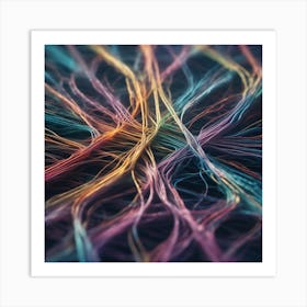 Colorful Wires 22 Art Print