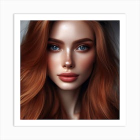 Most Beautiful woman from Russia, DALL-E 4 Art Print