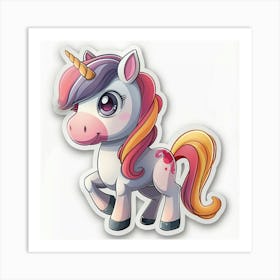 Unicorn Sticker 28 Art Print