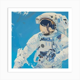 Astronaut In Space 1 Art Print