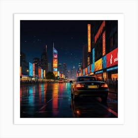 Night In The City Art Print