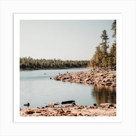 Willow Springs Lake Square Art Print