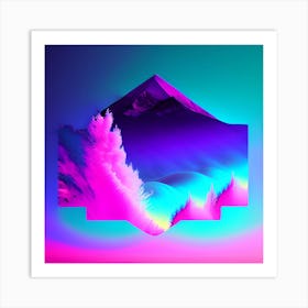 Psychedelic Landscape Art Print