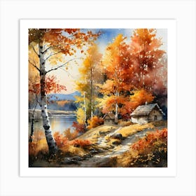 Autumn In The Woods 7 Art Print