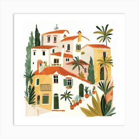 Mediterranean Village 3 Art Print