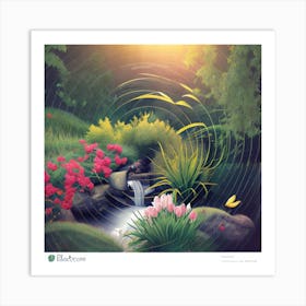 Silent Spring Garden Flowers Art Art Print