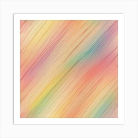 Rainbow Stripes Background Art Print