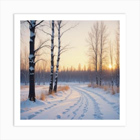 Winter Landscape Art Print