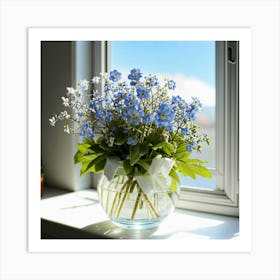 Forget Me Nots Art Print