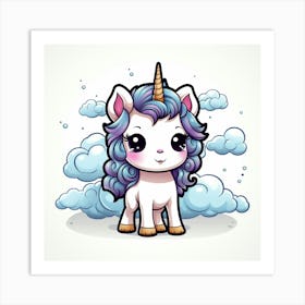 Cute Unicorn 834 Art Print