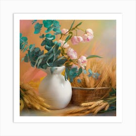 Flowers In A Vase 34 Art Print