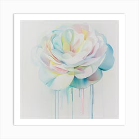 Painted Rose Art Print