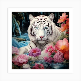 White Tiger 2 Art Print