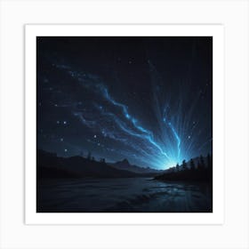 Lightning Bolts In The Sky 1 Art Print