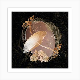 Gold And Silver Abstract Painting Art Print
