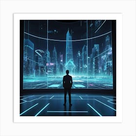 Futuristic City 3 Art Print