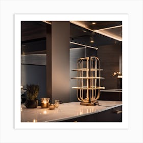 Modern Kitchen Lighting Art Print