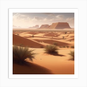 Desert Landscape 104 Art Print