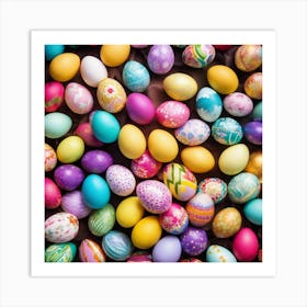 Colorful Easter Eggs 6 Art Print
