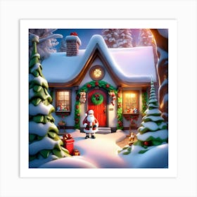 Santa'S House 1 Art Print