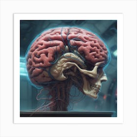 Brain In Space 4 Art Print