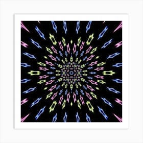 Psychedelic Starburst 2 Poster