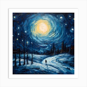 Midwinter Night's Palette Art Print