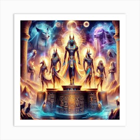 Egyptian Gods 2 Art Print