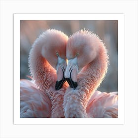 Pink Flamingos 3 Art Print