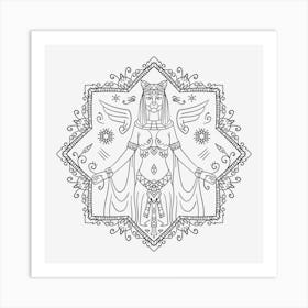 Egyptian Mandala 01 Art Print