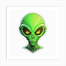 Alien Head 3 Art Print