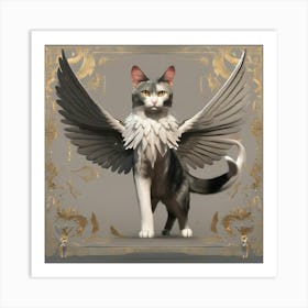 Angel Cat 1 Art Print
