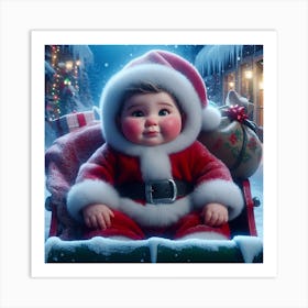 Santa Baby 4 Art Print