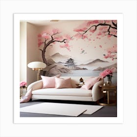 Asian Living Room Art Print