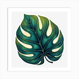 Monstera Leaf Art Print