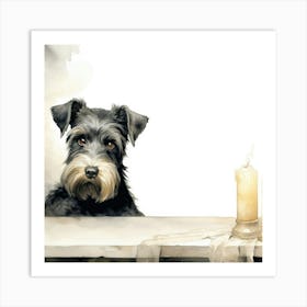 Standard Schnauzer Dog 3 Art Print