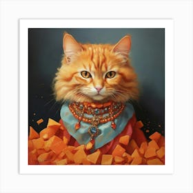 Orange Cat 2 Art Print