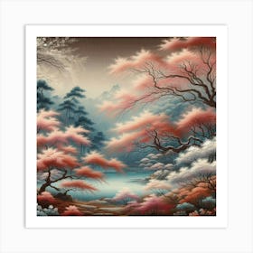 Sakura Blossoms Art Print