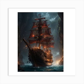 Pirate Ship Art Print