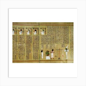 Egyptian Hieroglyphs 3 Art Print