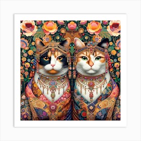 The Majestic Cats 5 Art Print