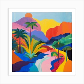 Abstract Travel Collection Costa Rica 4 Art Print
