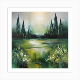 Default Original Landscape Plants Oil Painting 13 Art Print