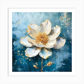 White Peony Art Print