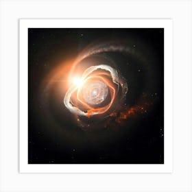 Pikaso Texttoimage A Supernova Exploding In A Distant Galaxy(4)(1) Art Print