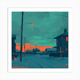 Winter Scene 1 Art Print