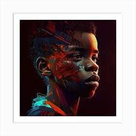 Black Boy Art Print